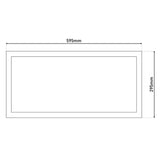 Panneau d'assemblage LED "Nicola", lampe de montage en métal et en plastique avec des LED fermement construites en blanc neutre, panneau pour l'intérieur de 29,5 x59,5 cm