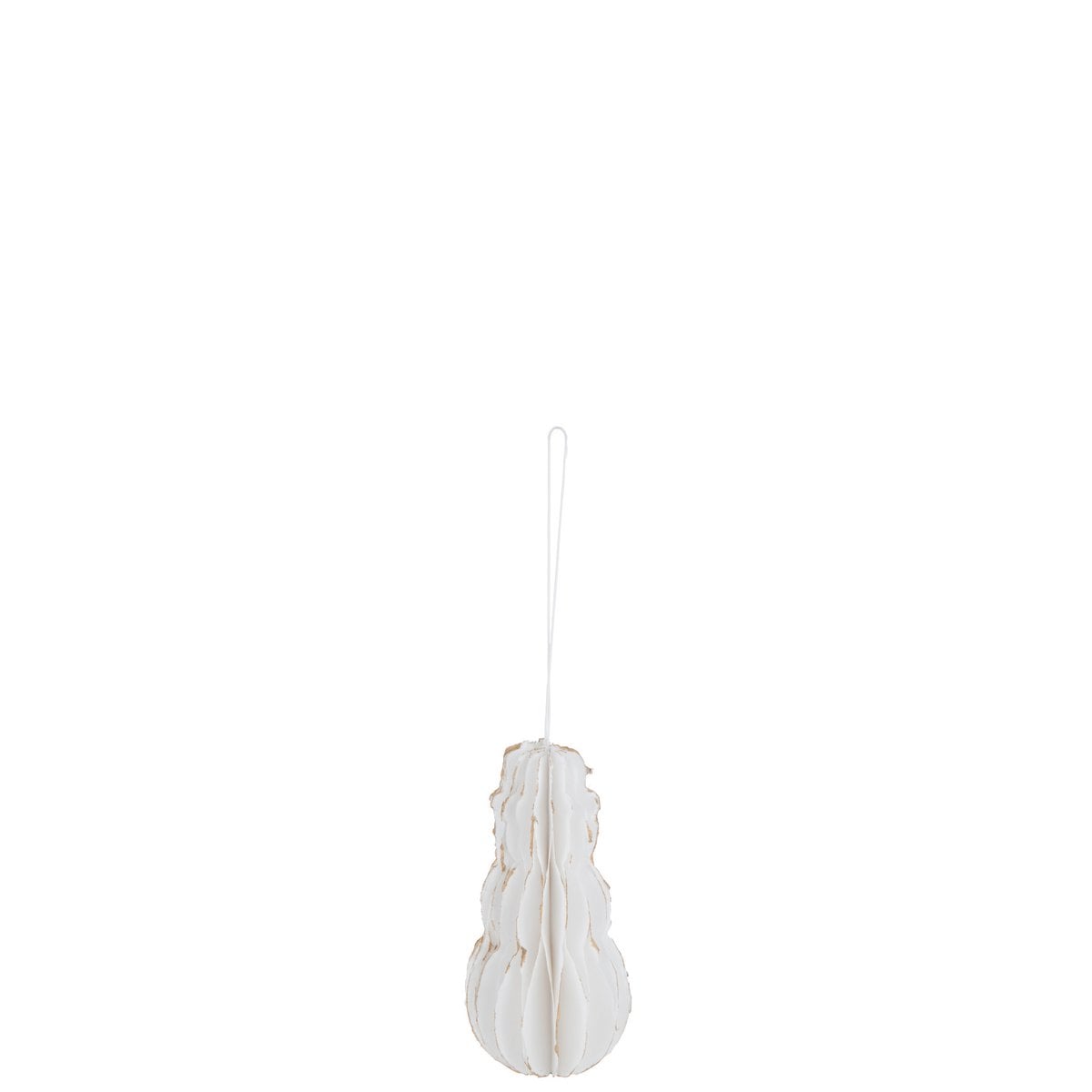 Bonhomme de neige haut cerise J-Line en coton blanc, décoration de Noël