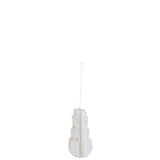 Bonhomme de neige haut cerise J-Line en coton blanc, décoration de Noël