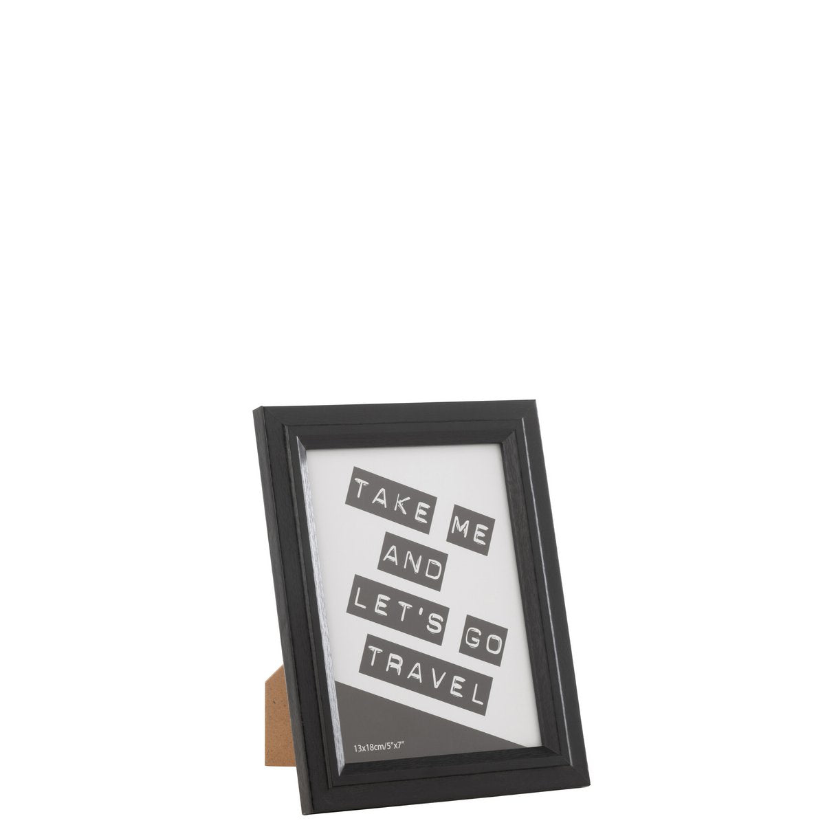 Cadre photo Bob en MDF noir, élégant et moderne, pour vos souvenirs.