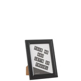 Cadre photo Bob en MDF noir, élégant et moderne, pour vos souvenirs.