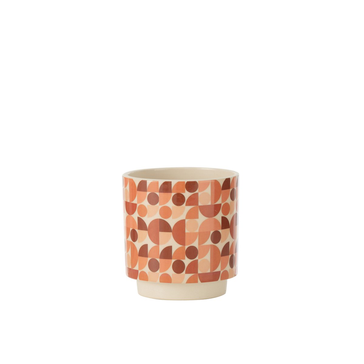 Pot de fleurs Trivial en céramique multicolore de J-Line, design élégant