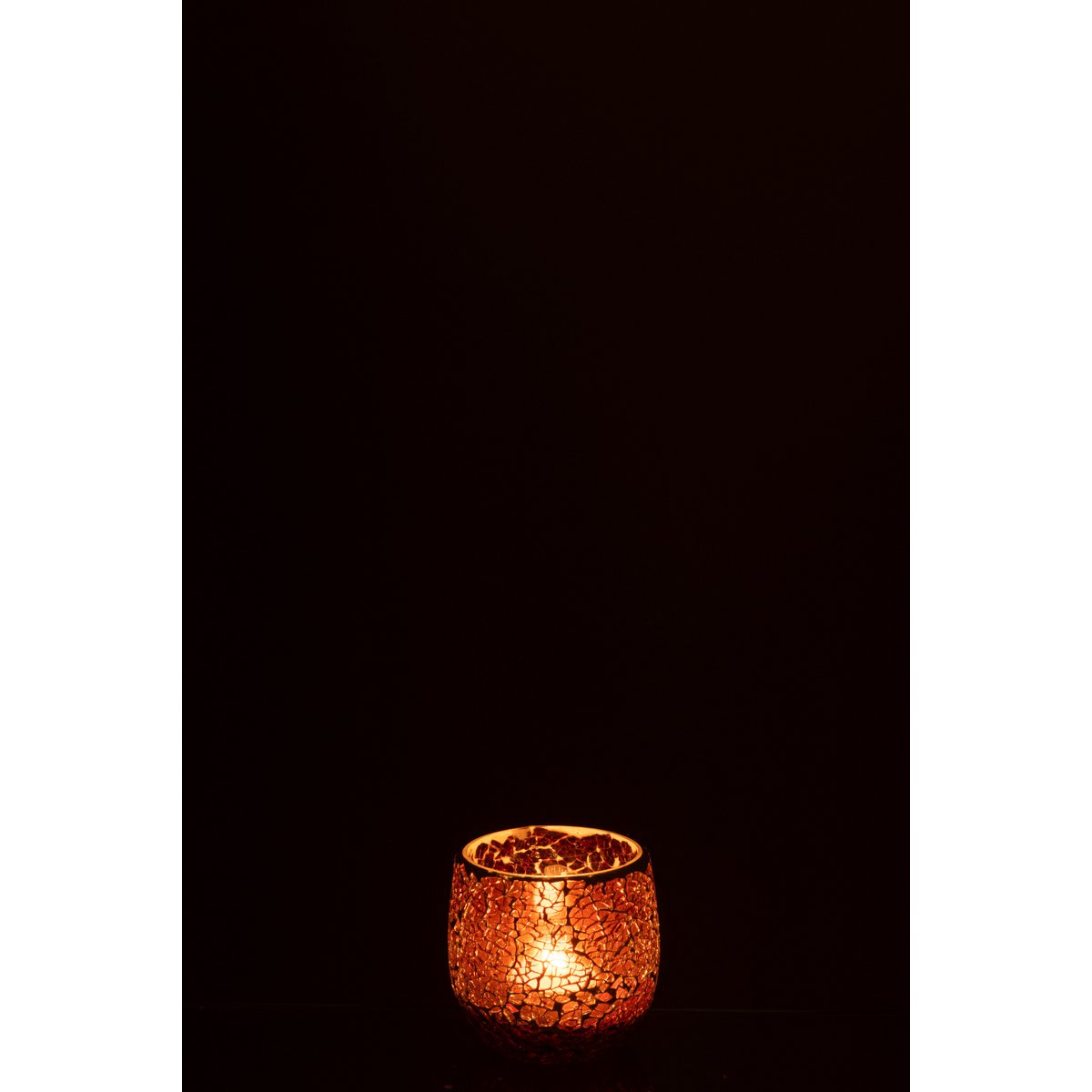 Bougeoir J-Line Liline en verre marron, vue latérale