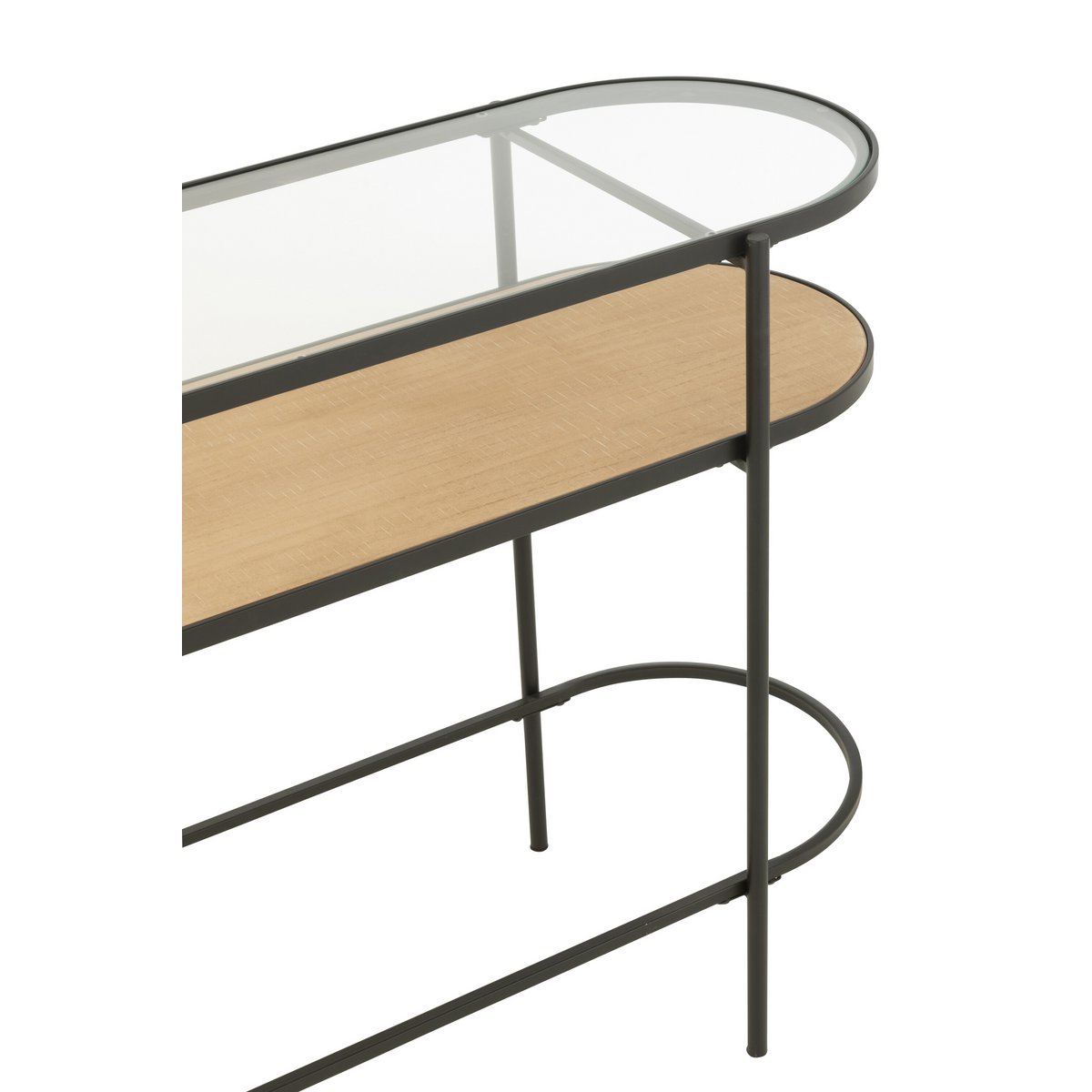 Vue latérale de la console J-Line en métal