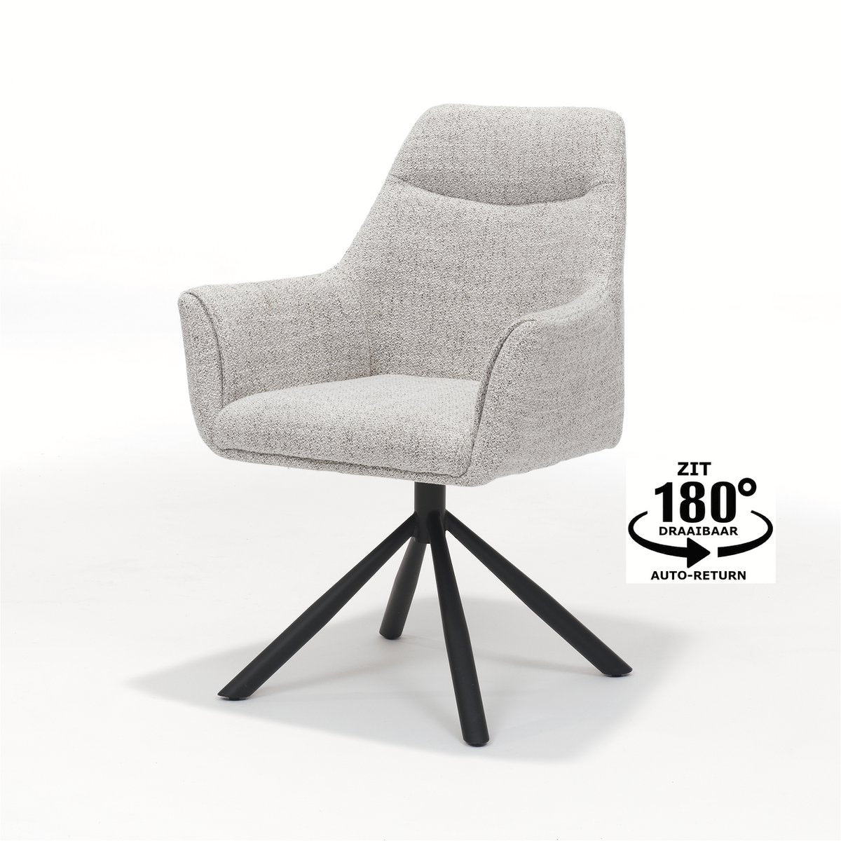 Fauteuil Boston Armchair en tissu bisque, vue avant