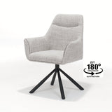 Fauteuil Boston Armchair en tissu bisque, vue avant