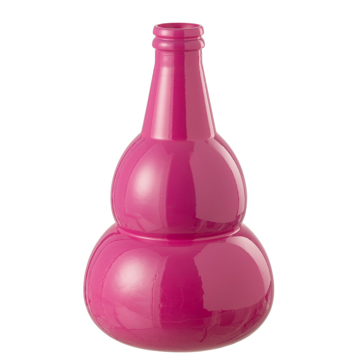 Vase Cocoon J-Line en verre rose, ambiance intérieure