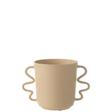 Vase Julien J-Line, détail du matériau en aluminium et couleur beige