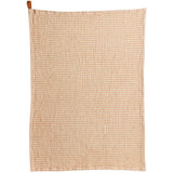 Torchon nid d'abeilles bicolore Mumba Cannelle 50 x 70
