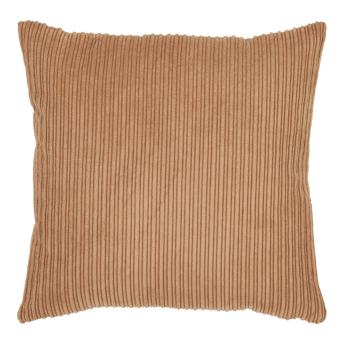 Coussin Kobé marron clair 45x45 cm sur un canapé moderne