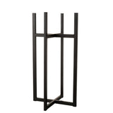 Base en métal noir J-Line pour pot, hauteur 83 cm, design minimaliste