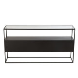 Vue latérale de la console J-Line avec structure en métal