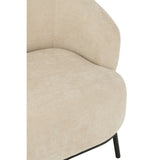 Fauteuil lounge J-Line Mars - peuplier/mousse - beige
