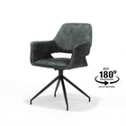 Fauteuil en velours vert hunter