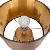 Lampe de table en céramique "Bronco", lampe de table, en céramique, beige / gris, avec socket e14, pour salle à manger, salon, couloir ou bureau, 39 cm de haut