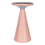 Lampe de table de batterie solaire "Palu" pour l'extérieur et à l'intérieur, en plastique en rose, 20 cm de haut