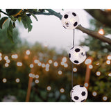 Textile de chaîne légère solaire LED 20 "football", pour l'extérieur, chaîne légère-métal, plastique et textile en noir, avec LED intégrée