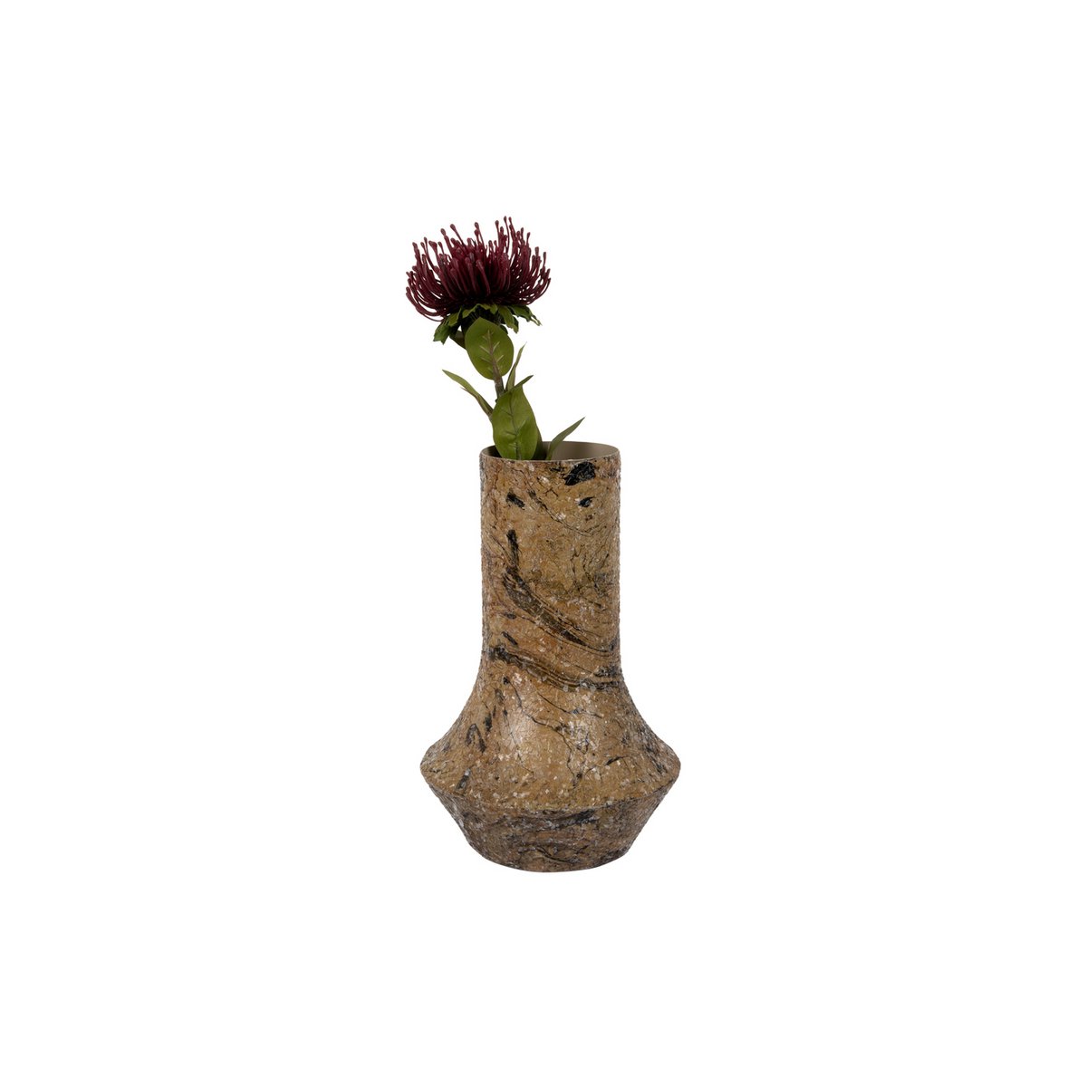 Vase Mosaïque Marbre, détail de la mosaïque de verre
