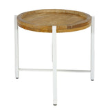 Table d'appoint table basse ronde ø46xH45cm structure métal Sioux