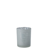 Lanterne Love en verre blanc, idéale pour un cadeau de Saint-Valentin