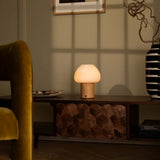 Lampe rechargeable en bois marron clair Fynn