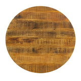 Table basse ronde durable Lexington ø 75 cm treillis métallique fil métallique table de salon en bois massif