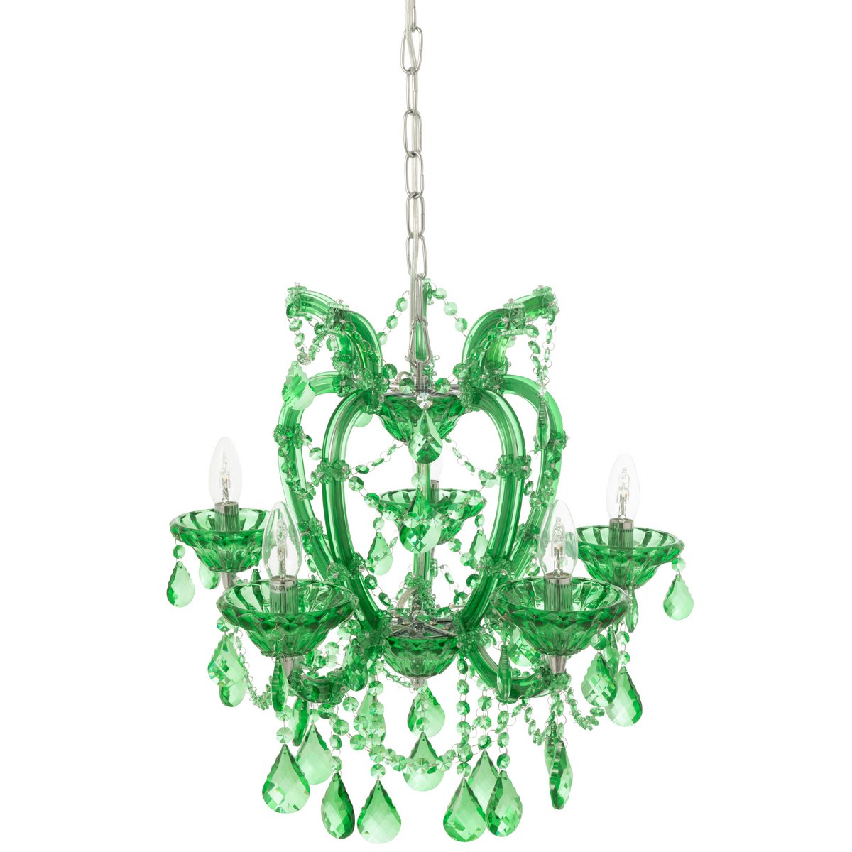 Lampe suspendue J-Line Kand Antique dans un salon moderne