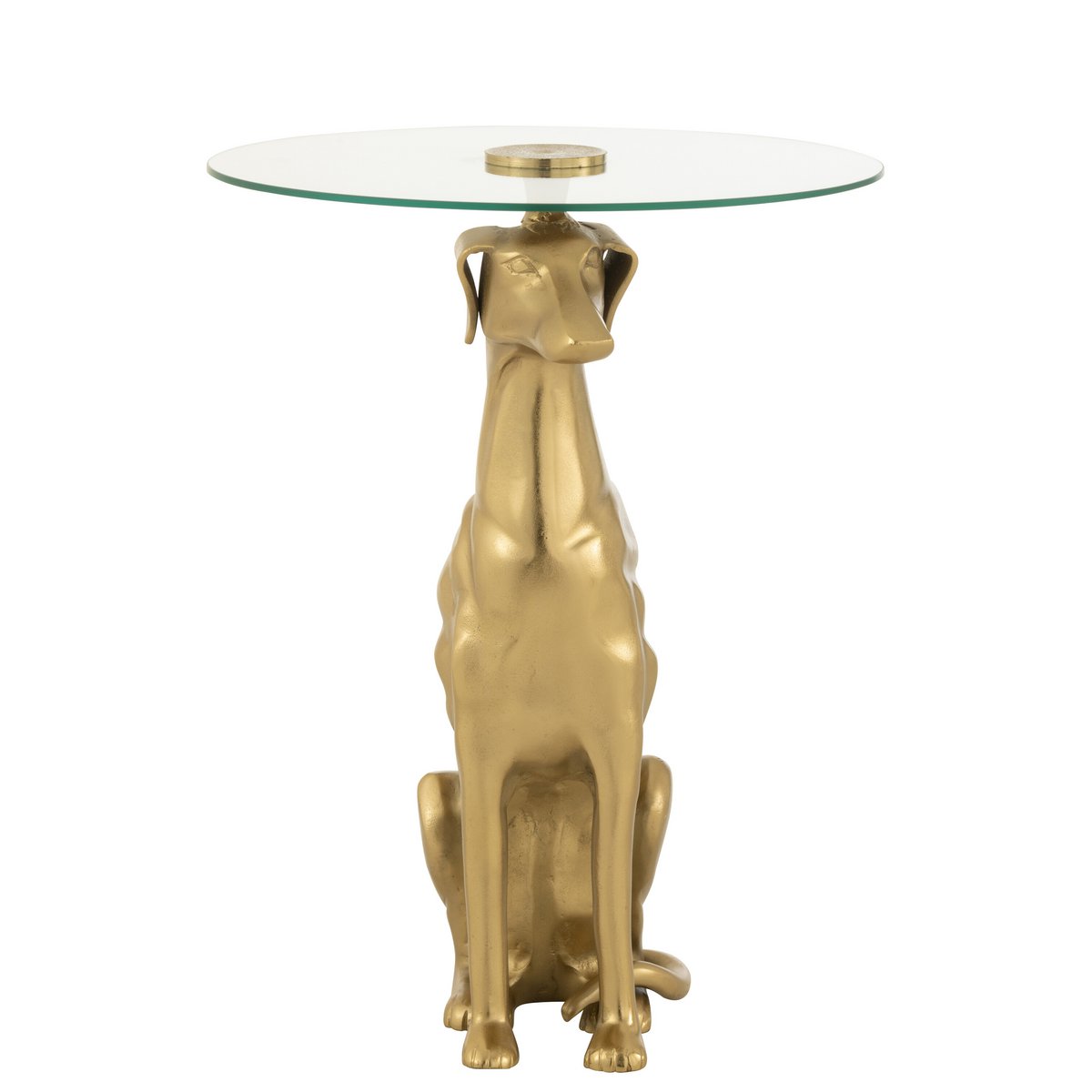 Vue latérale de la table d'appoint J-Line Dog