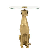 Vue latérale de la table d'appoint J-Line Dog