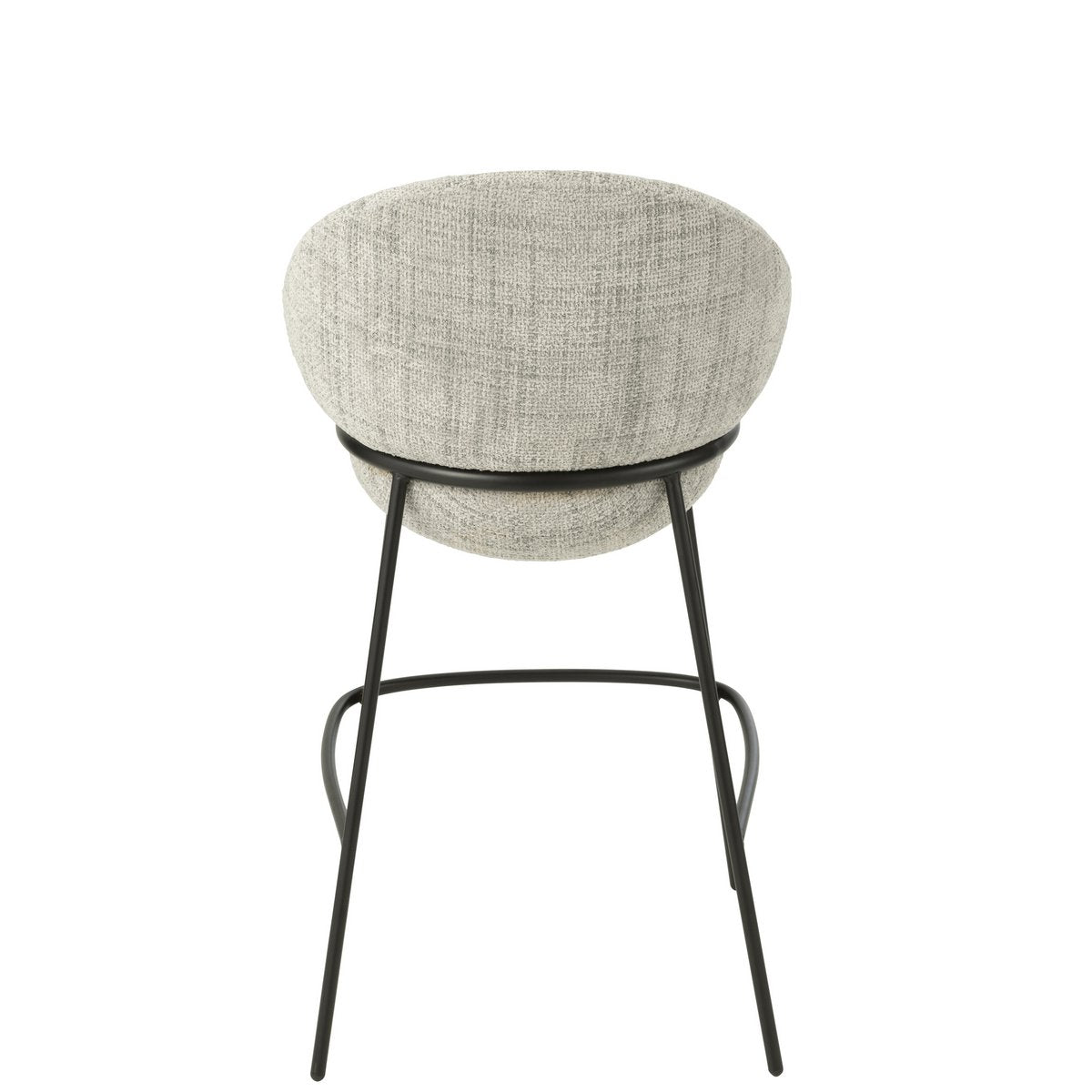 Détail du matériau en métal du tabouret de bar J-Line