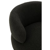 Siège rotatif J-Line - bois/textile - noir