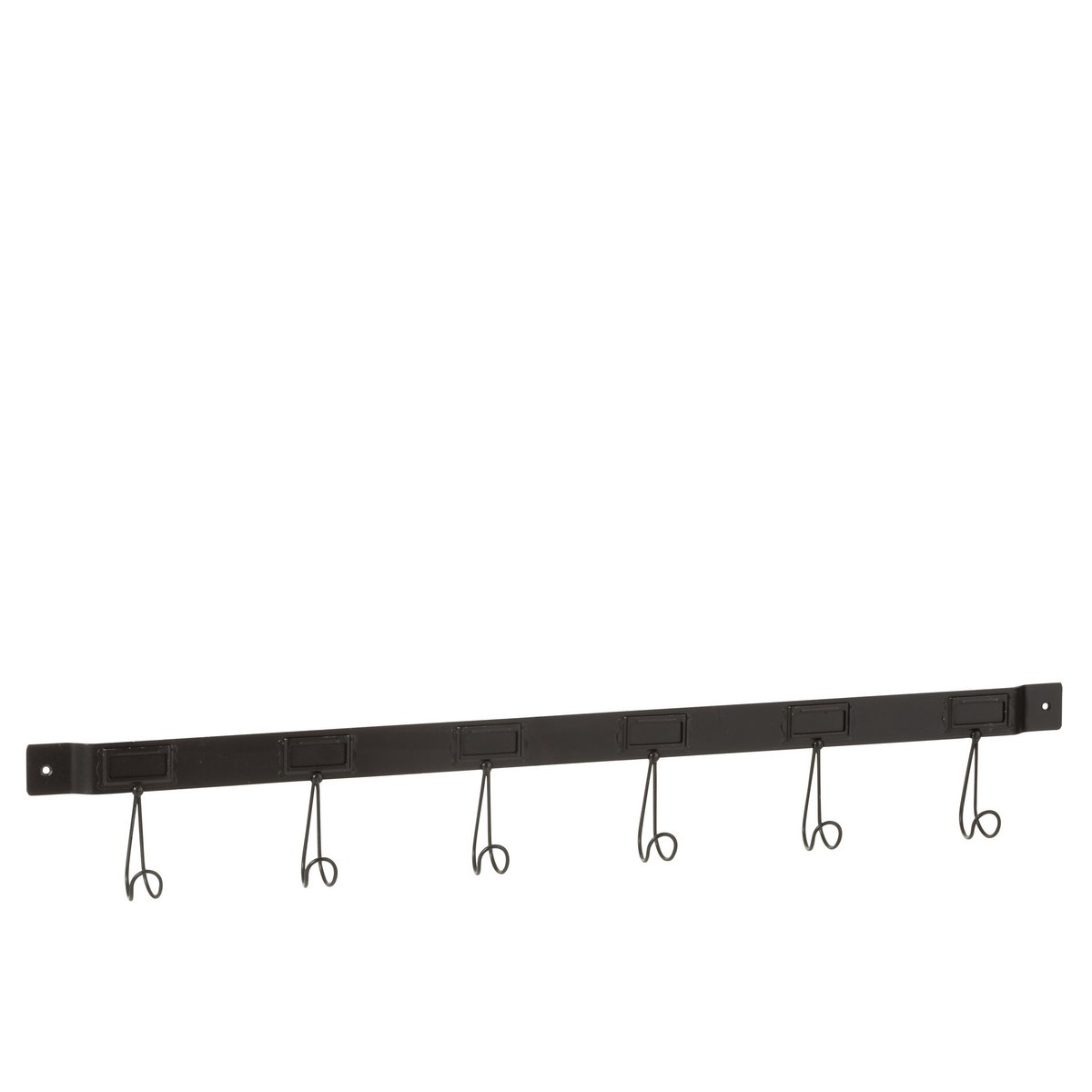 Porte-manteau J-Line en métal noir, design élégant et fonctionnel