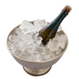 Bouteille-cocoller refroidisseur de vin métal Ø 29 cm Champagne refroidisseur autour de refroidisseur de champagne de ciel glacé en or argenté