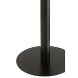 Lot de 2 tables d'appoint rondes en métal noir - ambiance salon