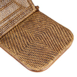 La Chaise Longue en Rotin - Noyer Foncé