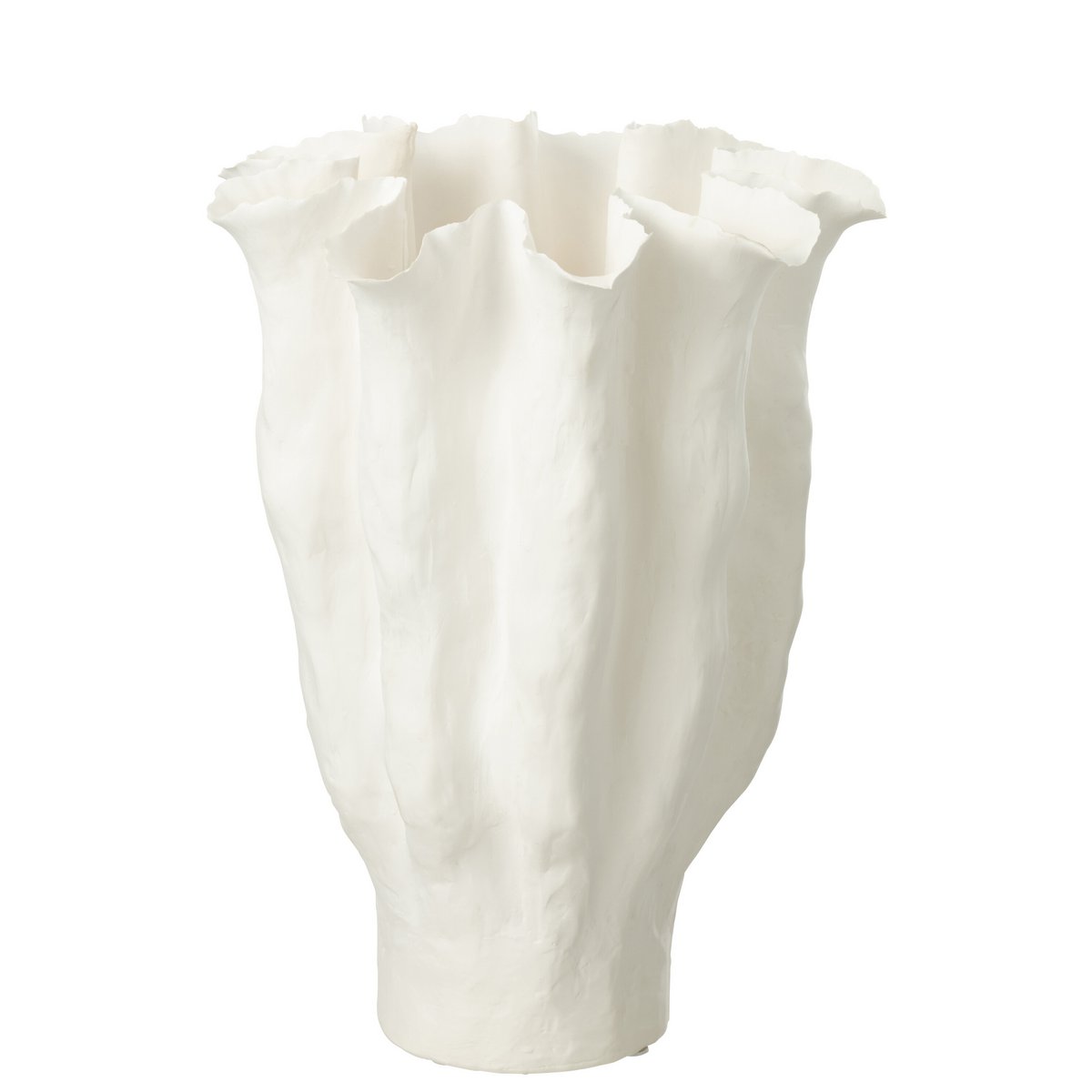 Vase Calyx J-Line avec des fleurs, mise en scène élégante