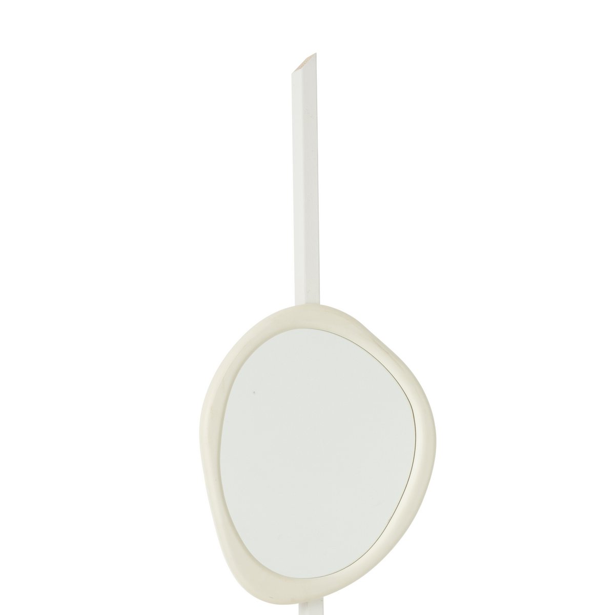 Miroir J-Line accroché au mur, ajoutant de la lumière à un salon