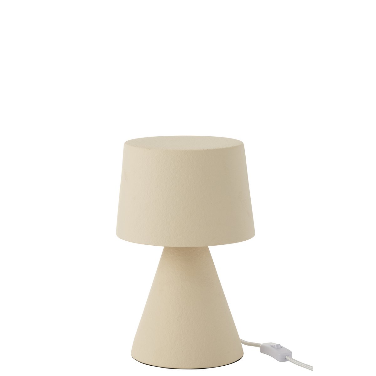 Lampe de table J-Line Small Kap en céramique beige avec abat-jour étroit