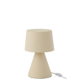 Lampe de table J-Line Small Kap en céramique beige avec abat-jour étroit