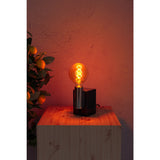 Lampe à LED Set "Dilly" de 3 avec version E27, 4 watt Ø 9,5 cm, en métal et en verre, ambre