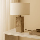 Lampe en travertin Rosie