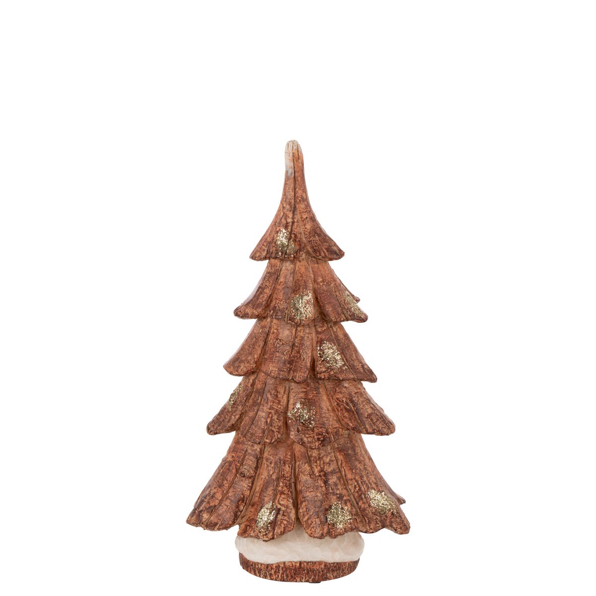 Arbre décoratif J-Line en faux bois, couleur camel, design élégant
