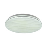 Lampe à plafond à LED de maison intelligente "Austin" avec un effet cristallin, de nombreuses fonctions, en métal et en plastique, blanc, avec des LED intégrées, un éclairage pour le salon ou le bureau