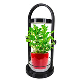 LED PLANT LEAT LUMINET 53,5 cm de haut, en métal et en plastique en noir, avec LED intégrée