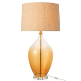 Lampe J-Line Glas Amber vue de face, design moderne en verre