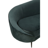 J-Line Canapé Elisabeth Textile/Métal Vert