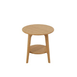 Table d'appoint J-Line en bambou naturel vue de face