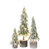 Sapin de Noël A+Led vert neige - éclairage LED