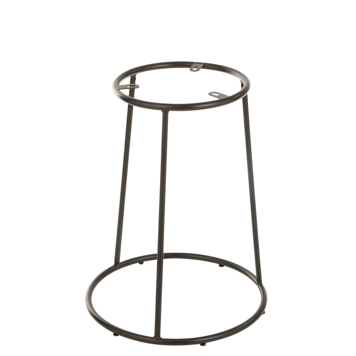 Tabouret moyen en métal noir J-Line avec design industriel élégant