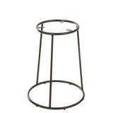 Tabouret moyen en métal noir J-Line avec design industriel élégant